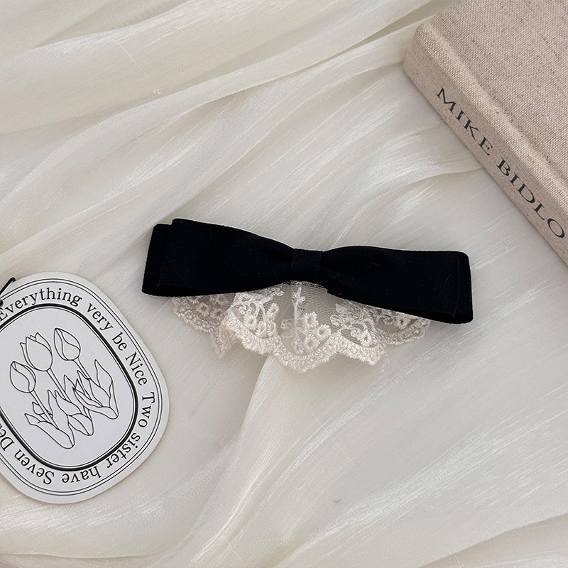 Embroidery Ribbon - Hair Pins and Clips Accessories Bow
