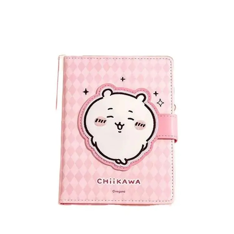 Embroidery Journal Book - Chiikawa Hachiware Magnetic Clasp Notebook Pink