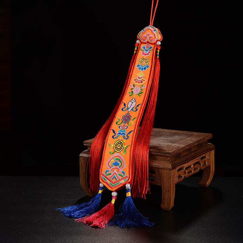 Embroidery Ribbon - Tibetan Ribbon Flags Nepal Handmade Eight