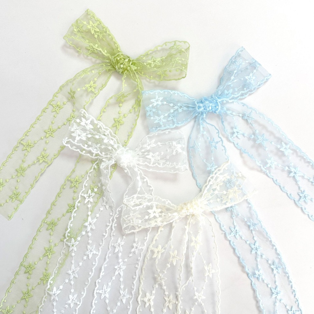 Embroidery Ribbon - Star Embroidered Ribbon Soft Embroidery Lace