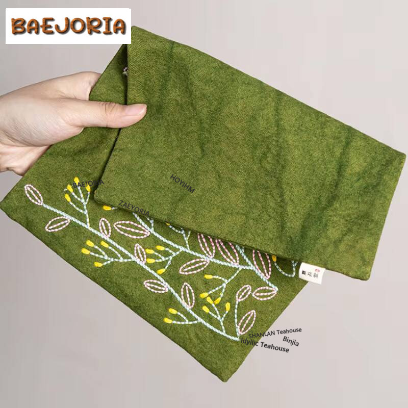 Embroidery Cloth - National Style Handmade Embroidery Canvas Tea