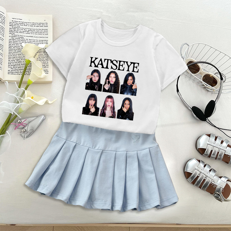 Fashion K POP K-KATSEYE T-shir - Embroidery Shirt 评论和价格
