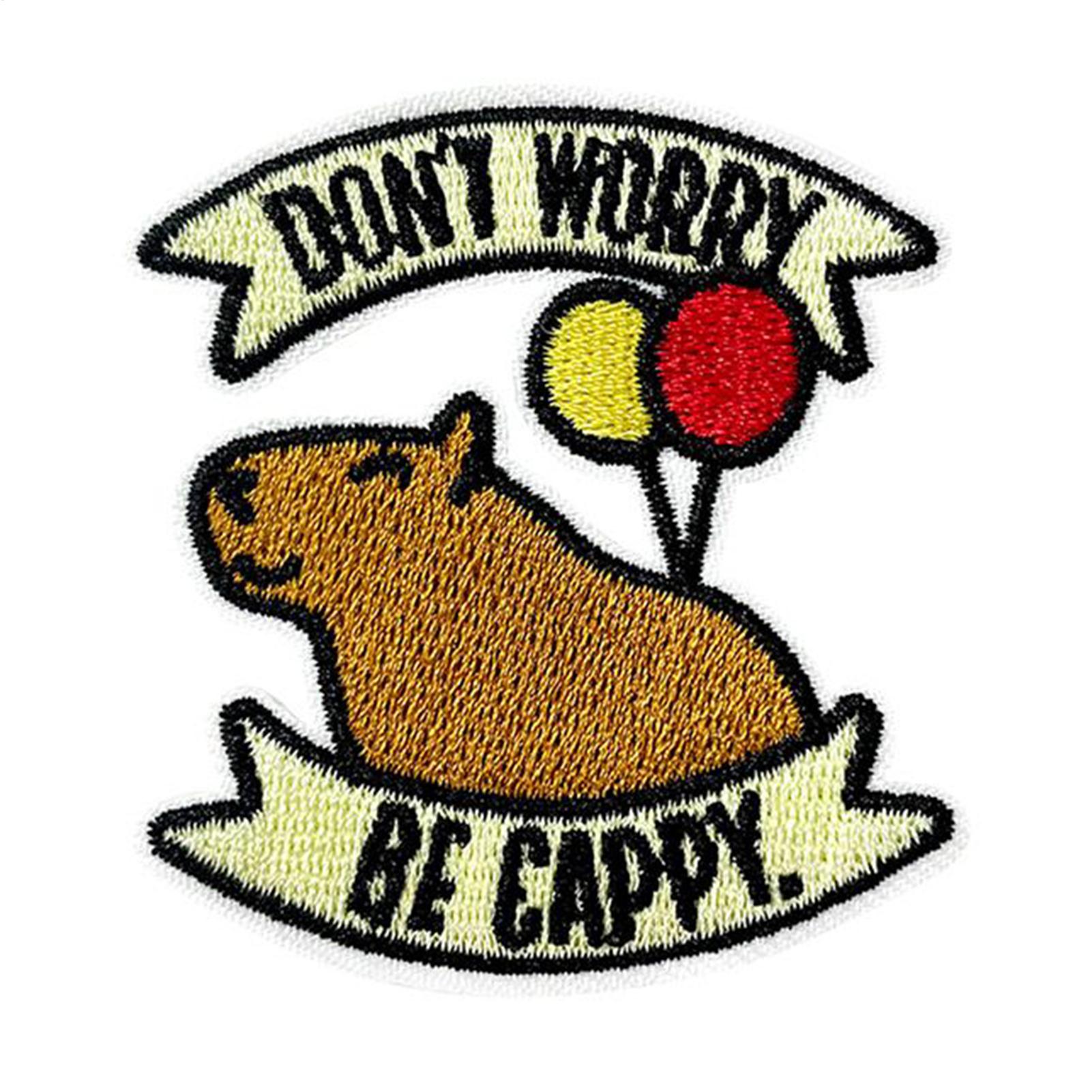 Iron On Patches Animals Capyba - Embroidery Backpack Kit 评论和价格