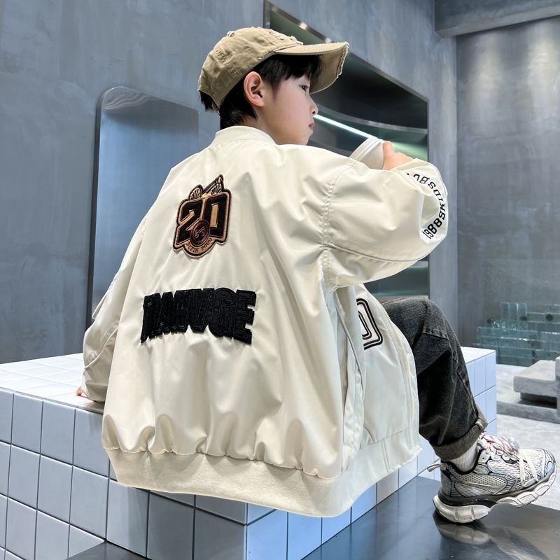 2025 New Boys Baseball Jacket  - Embroidery Jacket 评论和价格