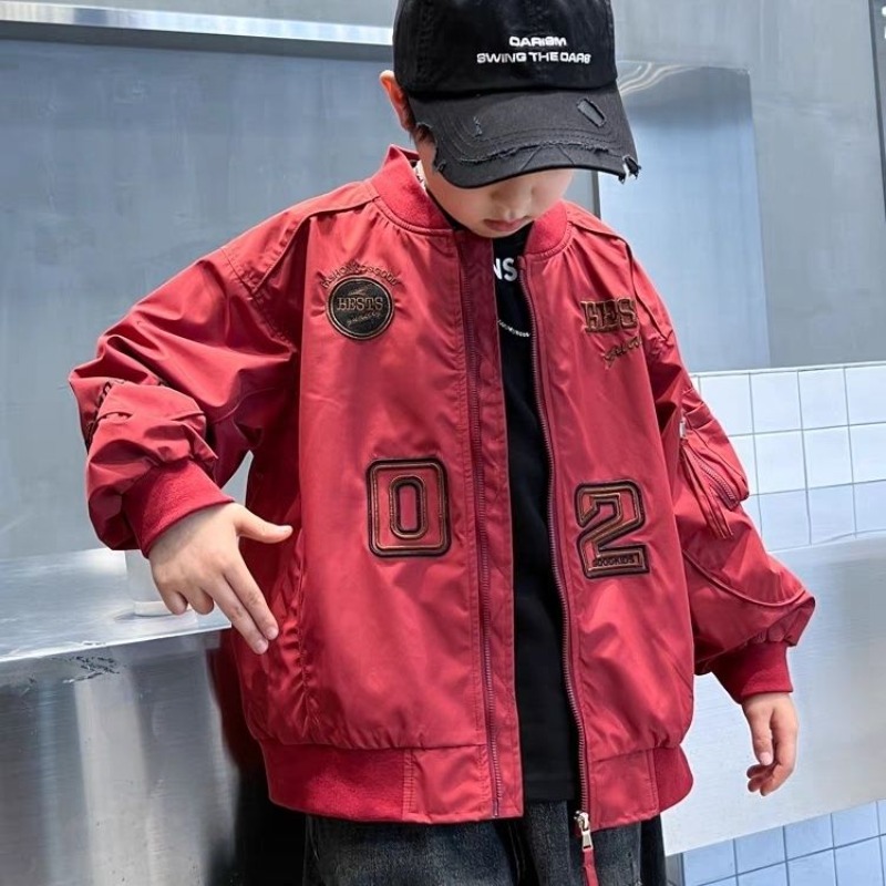 2025 New Boys Baseball Jacket  - Embroidery Jacket 评论和价格