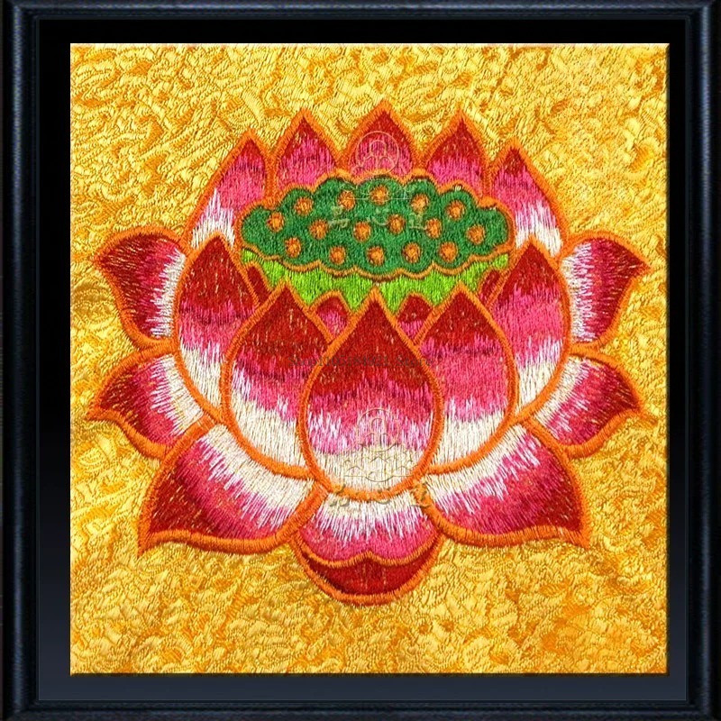 42CM Double Embroidery Satin F - Embroidery Cloth 评论和价格