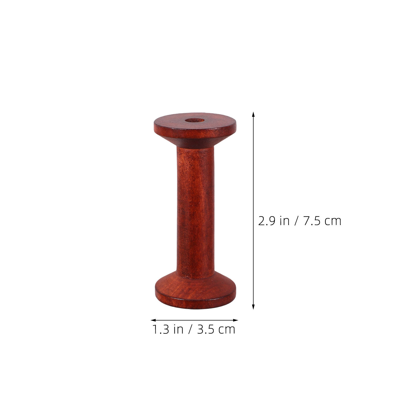 5Pcs Wooden Spools Crafts Wood - Embroidery Ribbon 评论和价格