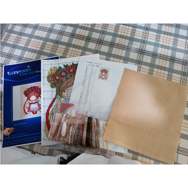 Cross Stitch Kit DIY Set  Flow - Embroidery Backpack Kit 评论和价格