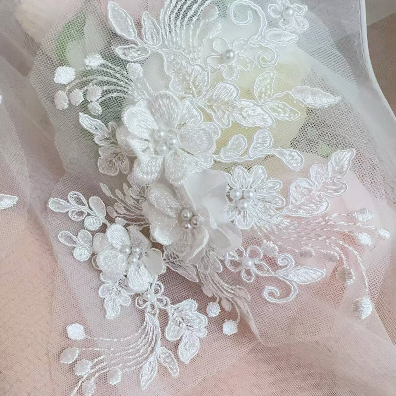 2PCS=1Pair,Rope Embroidery Pea - Embroidery Flower Pattern 评论和价格