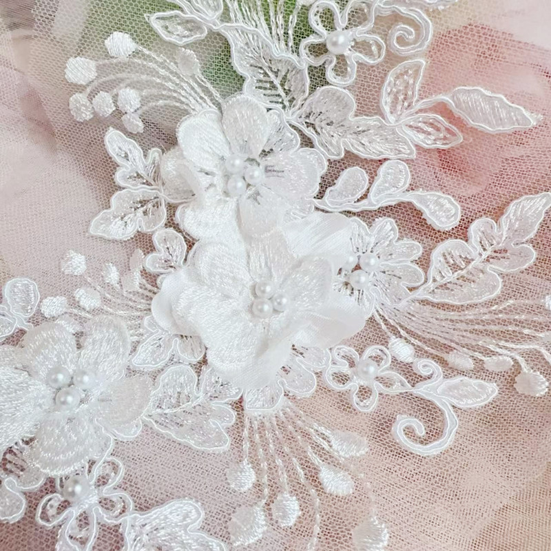 2PCS=1Pair,Rope Embroidery Pea - Embroidery Flower Pattern 评论和价格