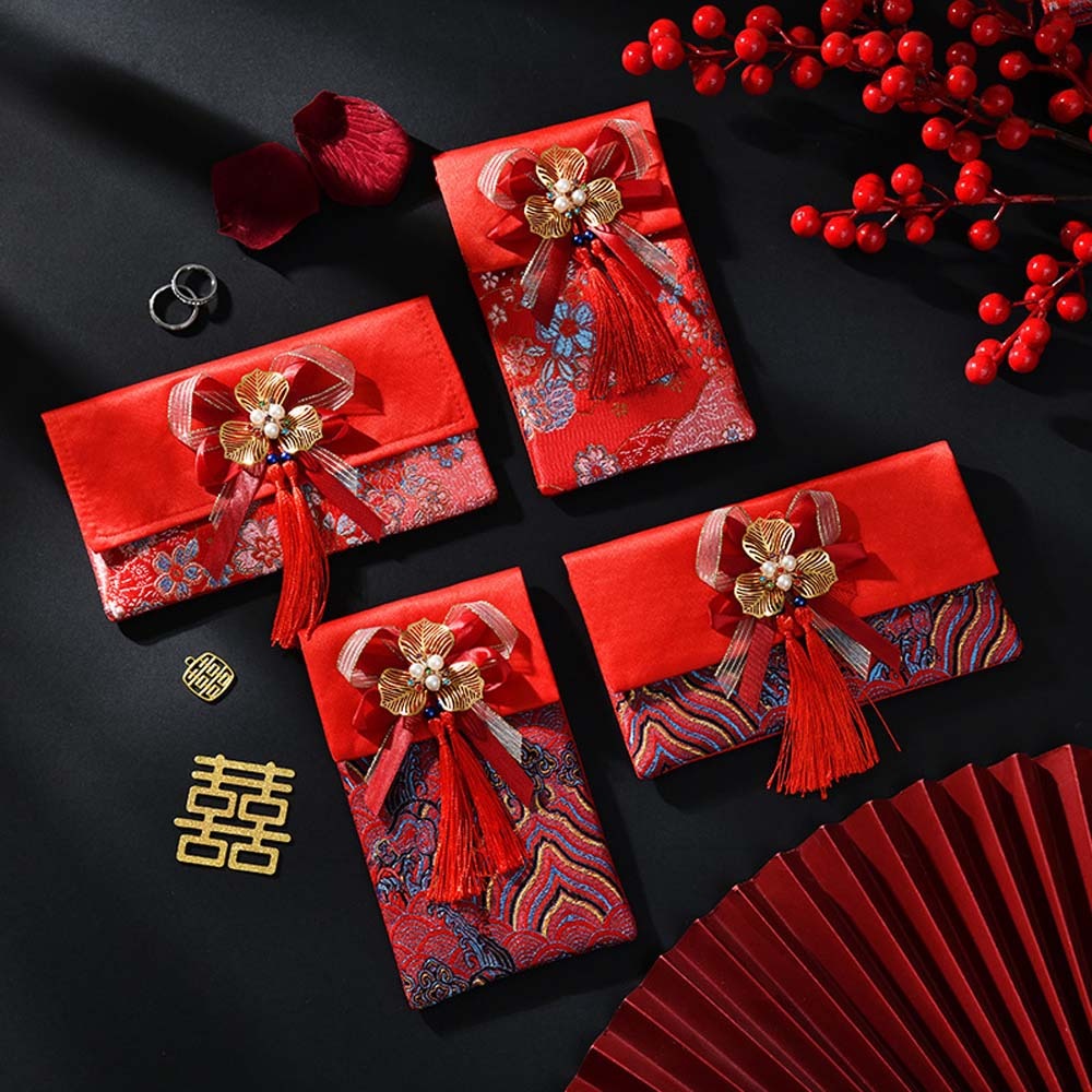 New Year Blessing Words Brocad - Embroidery Cloth 评论和价格