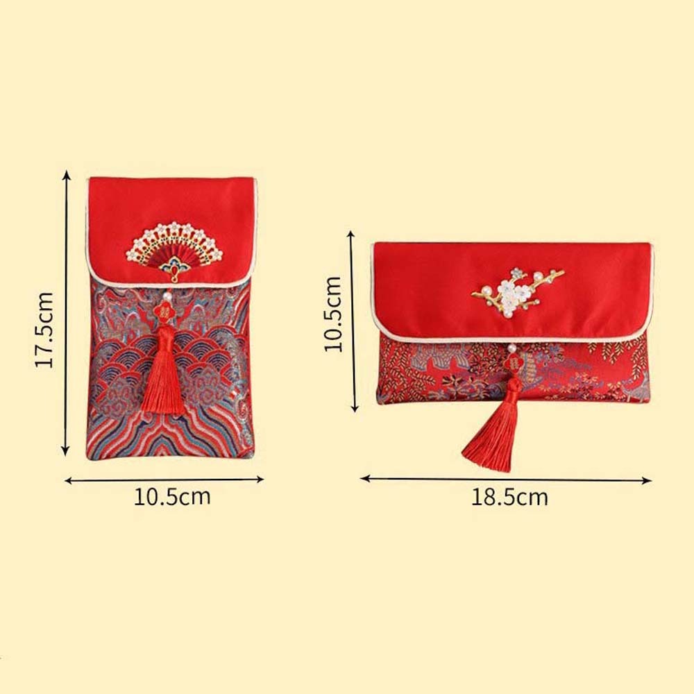 New Year Blessing Words Brocad - Embroidery Cloth 评论和价格