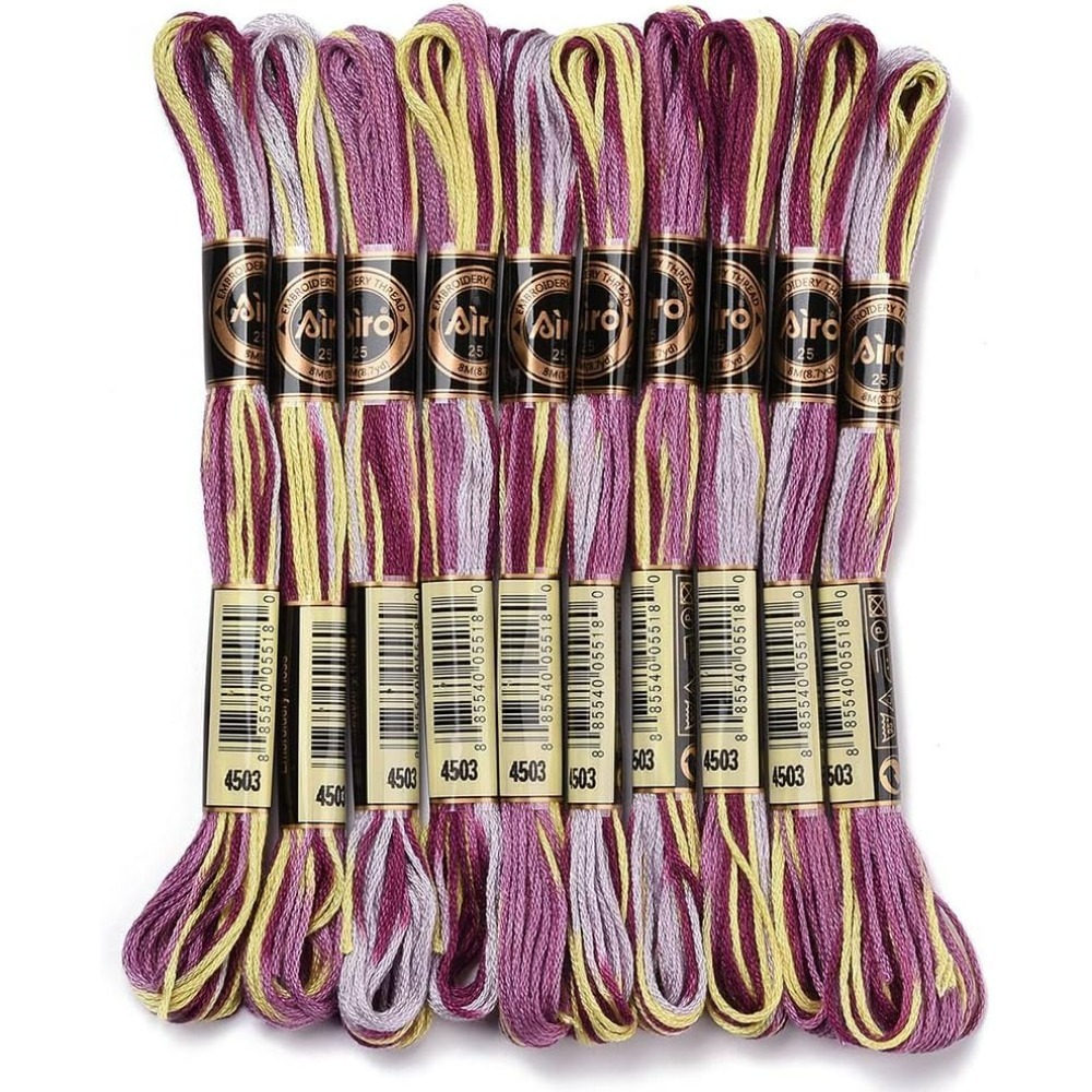 6 Strands Purple Variegated Em - Embroidery Bracelet 评论和价格