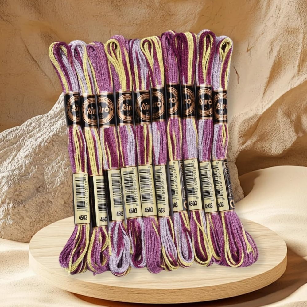 6 Strands Purple Variegated Em - Embroidery Bracelet 评论和价格