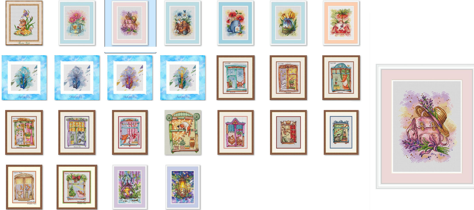 Counted Cross Stitch Kit for E - Embroidery Backpack Kit 评论和价格