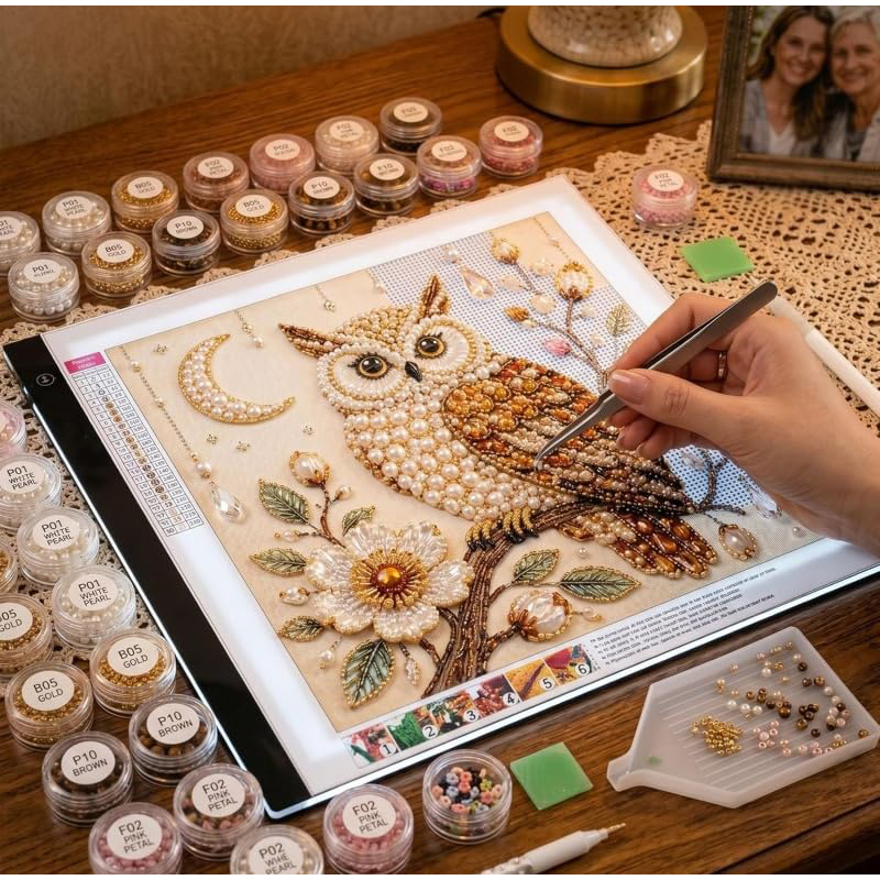 Bird Pearl Art DIY Kit Cardina - Embroidery Room 评论和价格