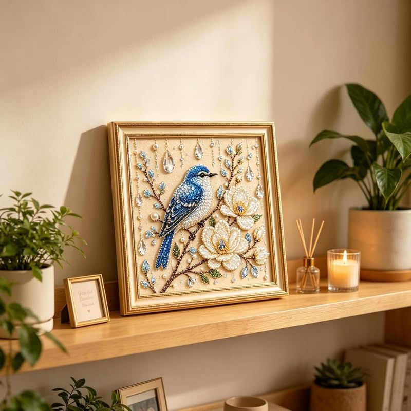 Bird Pearl Art DIY Kit Cardina - Embroidery Room 评论和价格