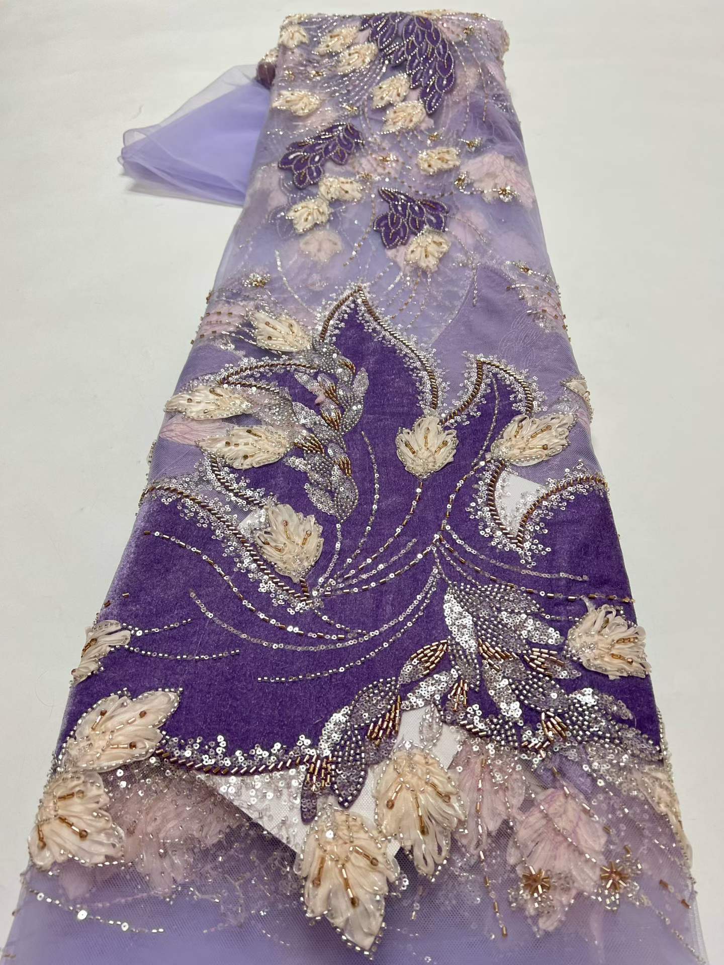 Green New Style African Velvet - Velvet Fabric Embroidery 评论和价格