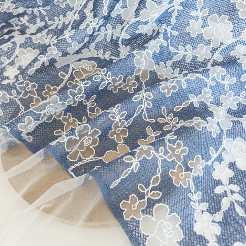 Floral Embroidery Tulle Lace F - Embroidery Flower Pattern 评论和价格