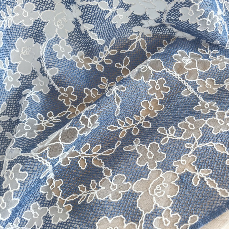 Floral Embroidery Tulle Lace F - Embroidery Flower Pattern 评论和价格