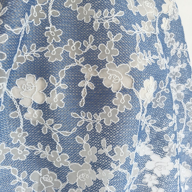Floral Embroidery Tulle Lace F - Embroidery Flower Pattern 评论和价格