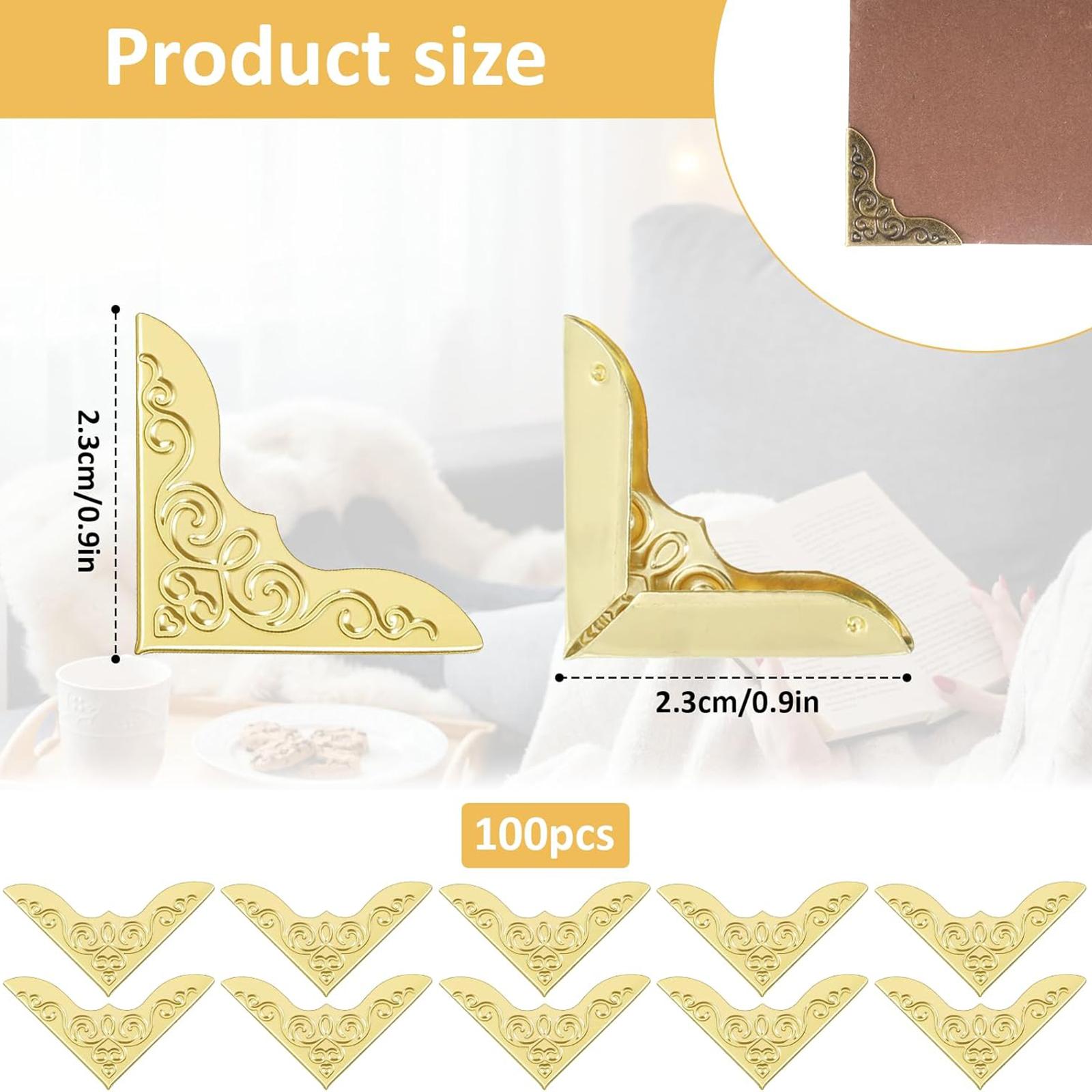 2xMetal Book Corner Protectors - Embroidery Journal Book 评论和价格