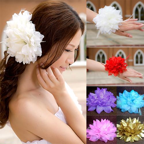 Bridal Wedding Party Flower He - Embroidery Bracelet 评论和价格