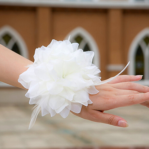 Bridal Wedding Party Flower He - Embroidery Bracelet 评论和价格