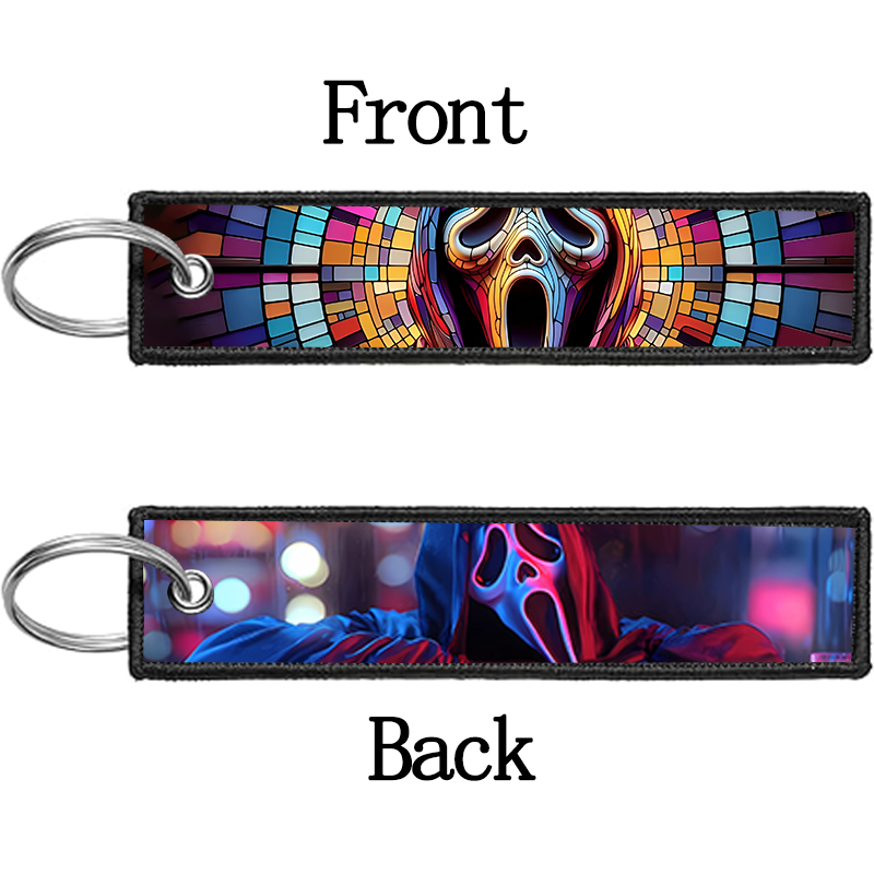 GHOST FACE Key Chain for Men W - Embroidery Frame 评论和价格