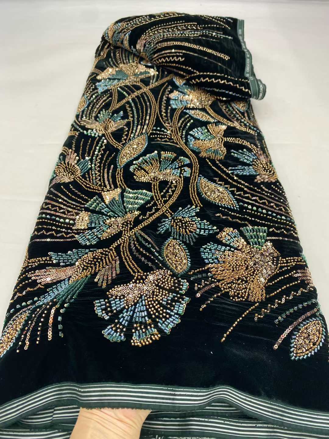 2026 New Arrival African velve - Velvet Fabric Embroidery 评论和价格