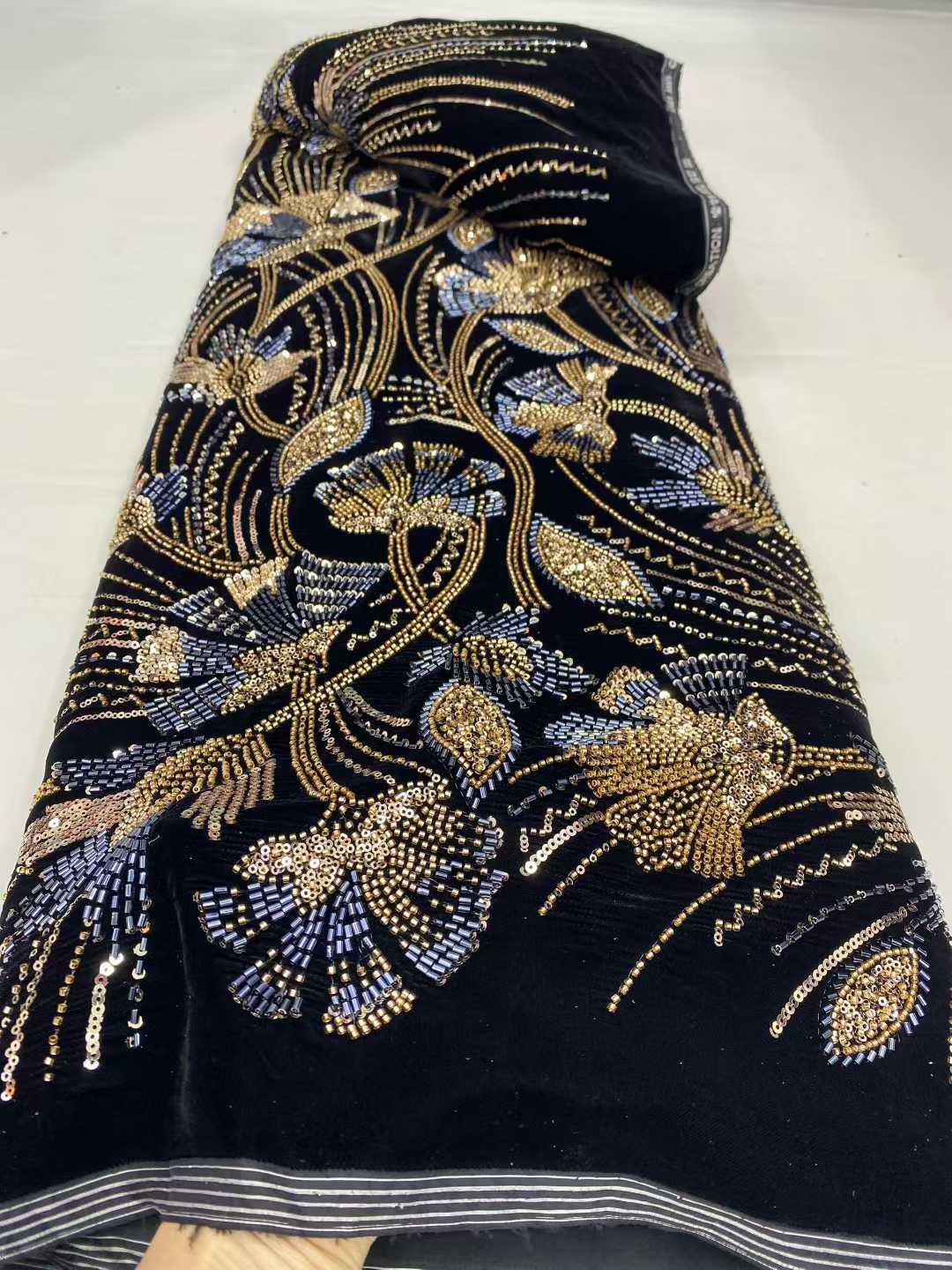 2026 New Arrival African velve - Velvet Fabric Embroidery 评论和价格