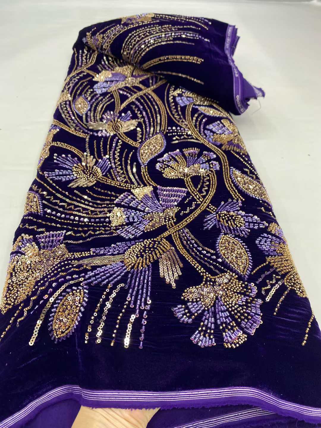 2026 New Arrival African velve - Velvet Fabric Embroidery 评论和价格