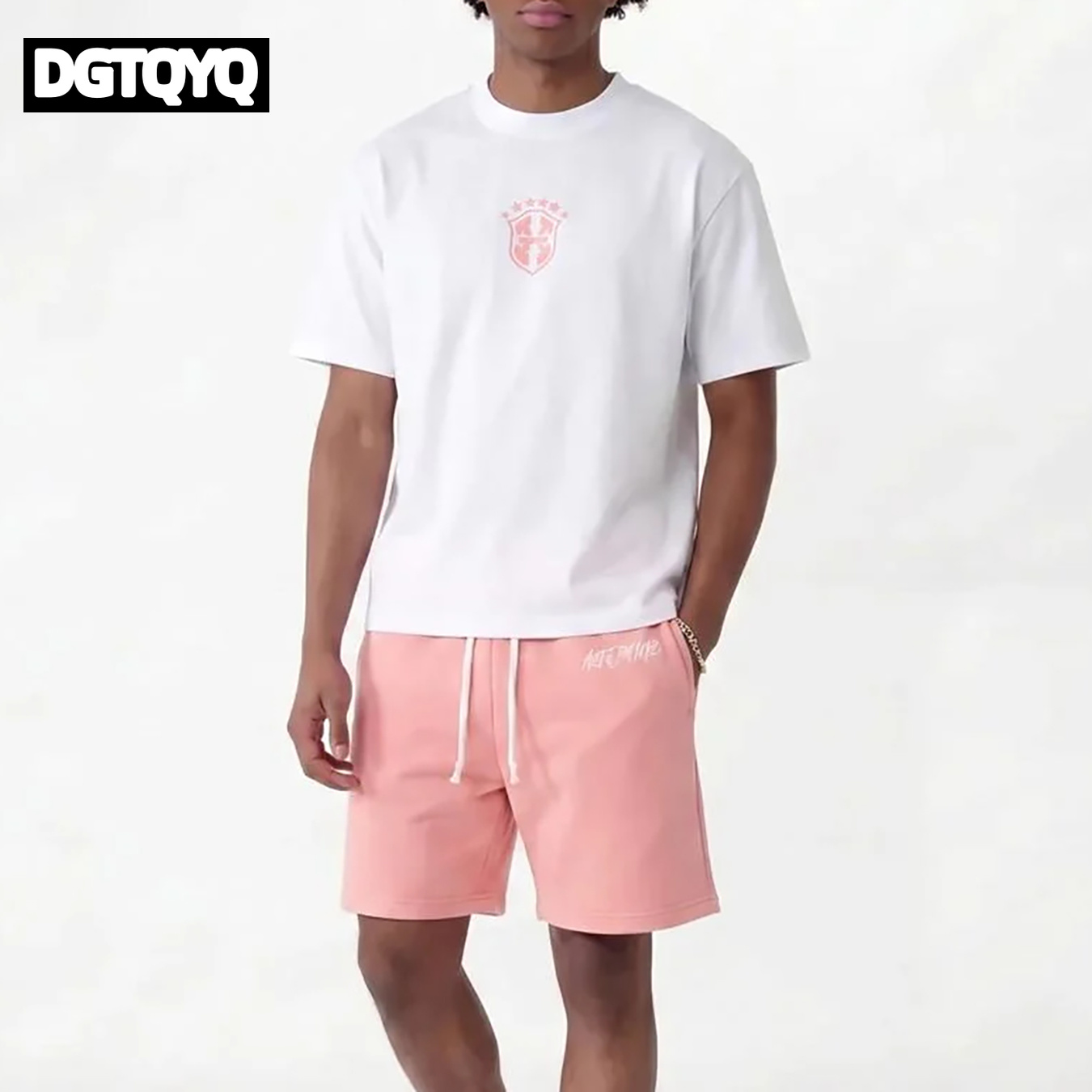 Man's Summer New Pink Embroide - Embroidery Shirt 评论和价格
