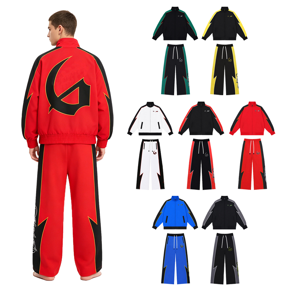 Y2k Streetwear Men's Sets Two  - Embroidery Set 评论和价格