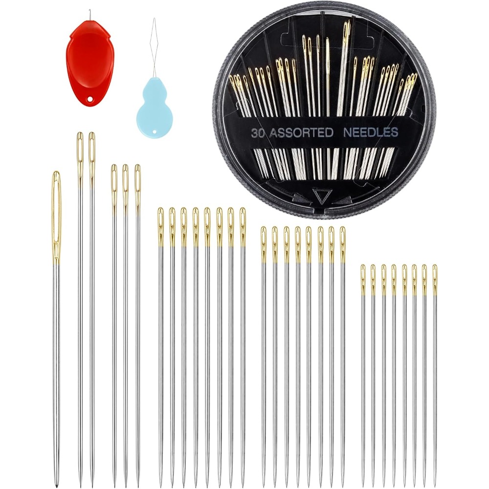 30-Count Steel Hand Sewing Nee - Embroidery Needles 评论和价格