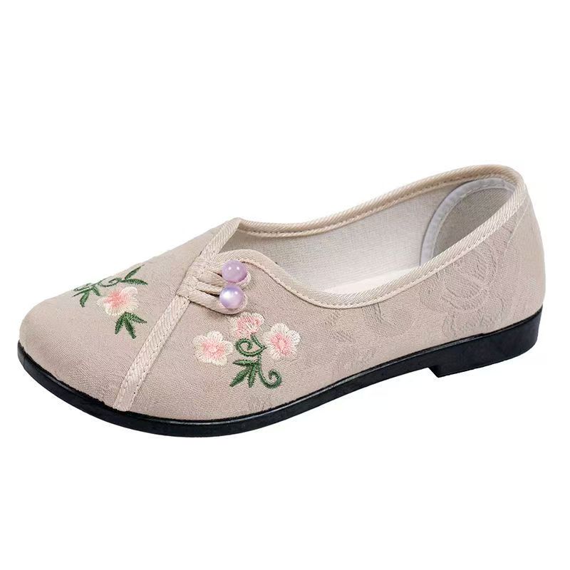 Chinese Style Women Flat sole  - Embroidery Cloth 评论和价格