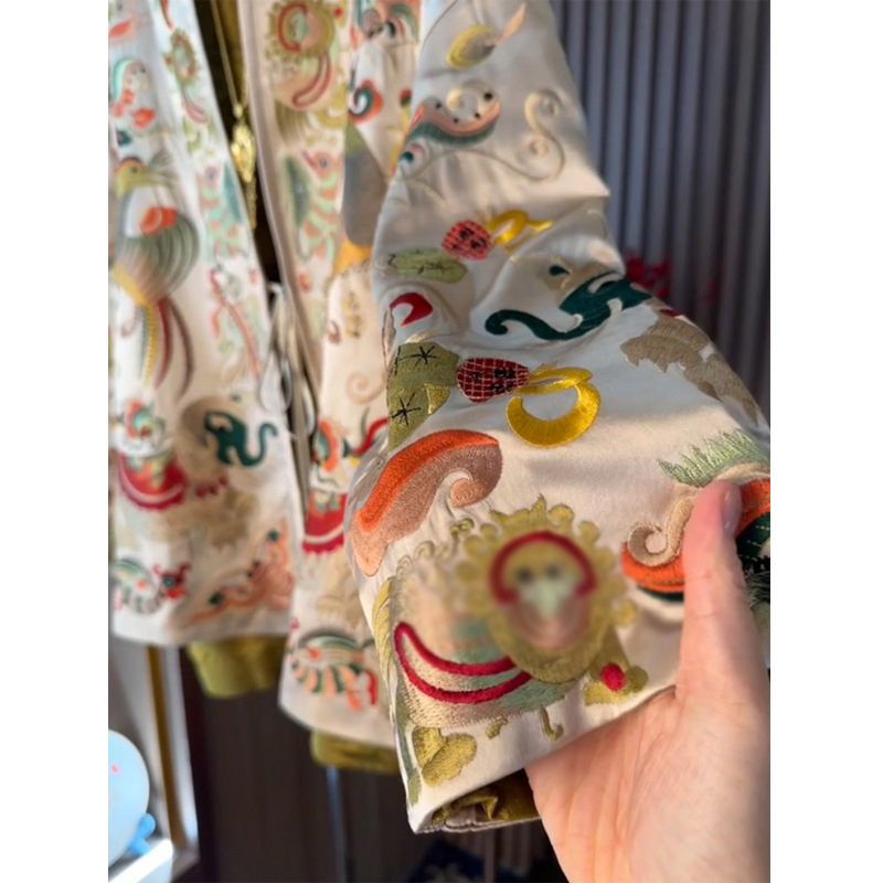 New Chinese Style Kimono Cardi - Embroidery Jacket 评论和价格