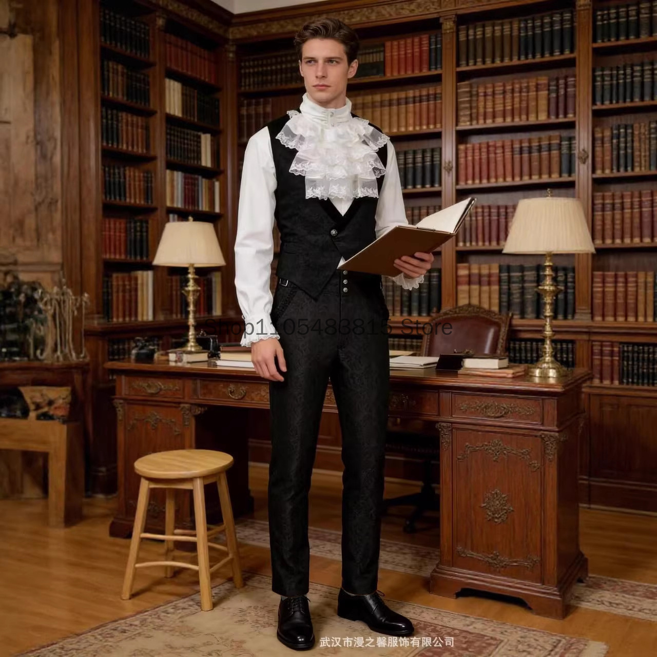 Medieval Men's Noble Vest Embr - Embroidery Jacket 评论和价格