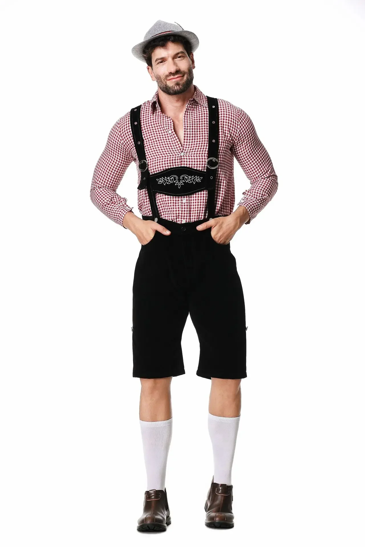 Germany Munich Traditional Okt - Embroidery Shirt 评论和价格