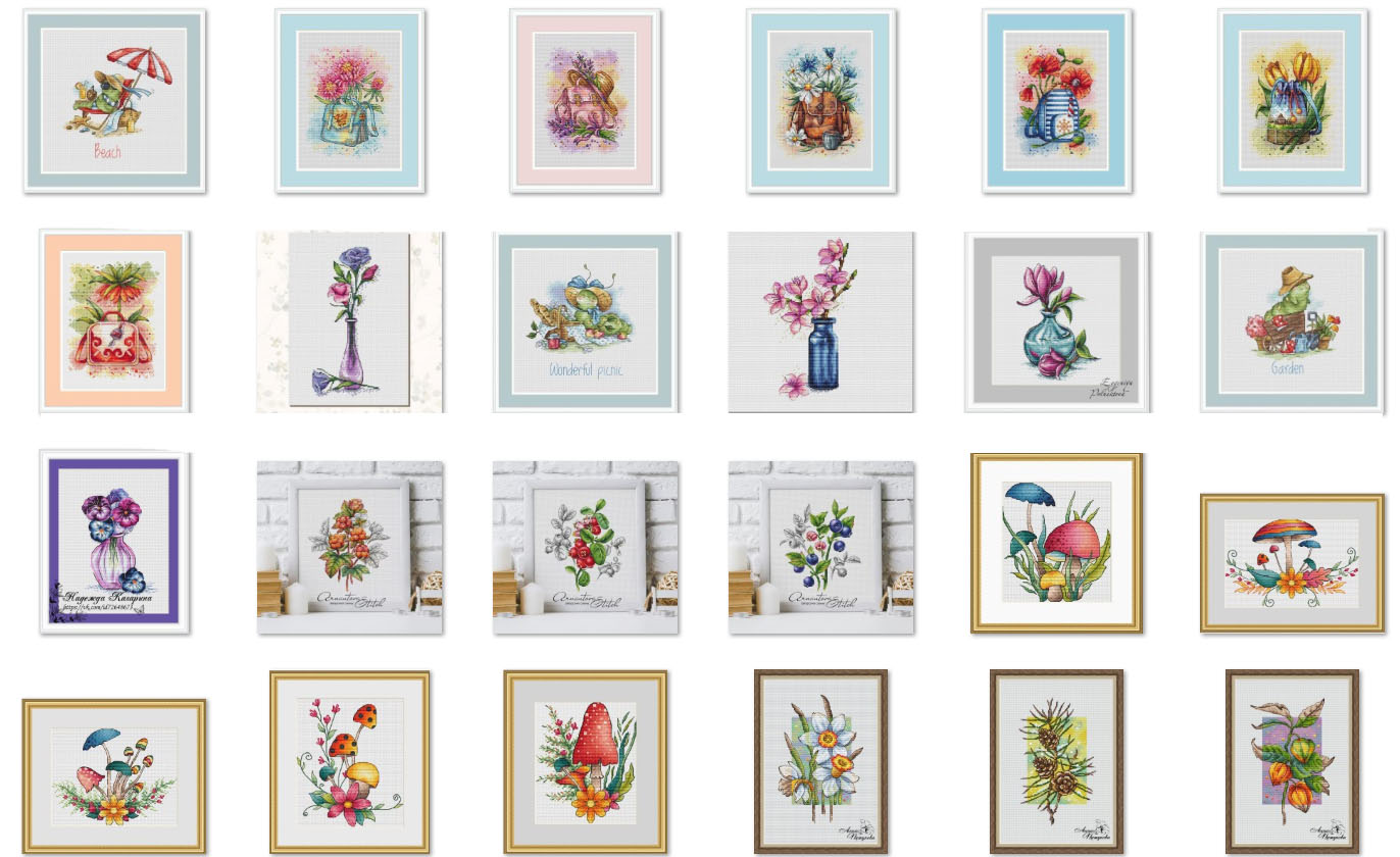 Cross Stitch Kit DIY Set  VE F - Embroidery Backpack Kit 评论和价格