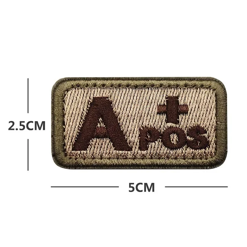 4PCS/A B AB O POS-NEG Blood Ty - Embroidery Fonts 评论和价格