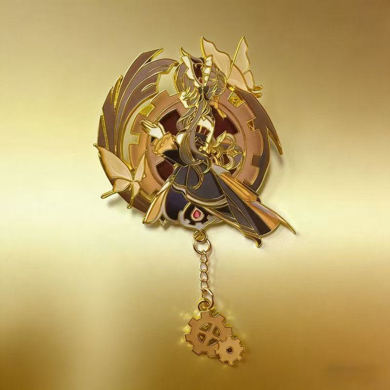 Steampunk Anime Girl Enamel Br - Embroidery Bracelet 评论和价格
