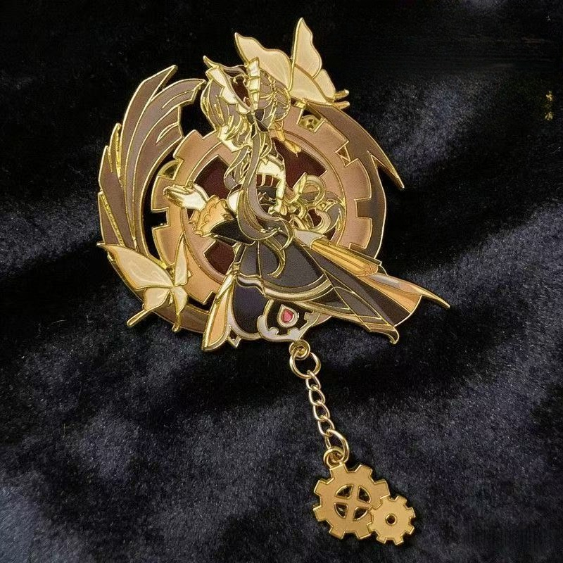 Steampunk Anime Girl Enamel Br - Embroidery Bracelet 评论和价格