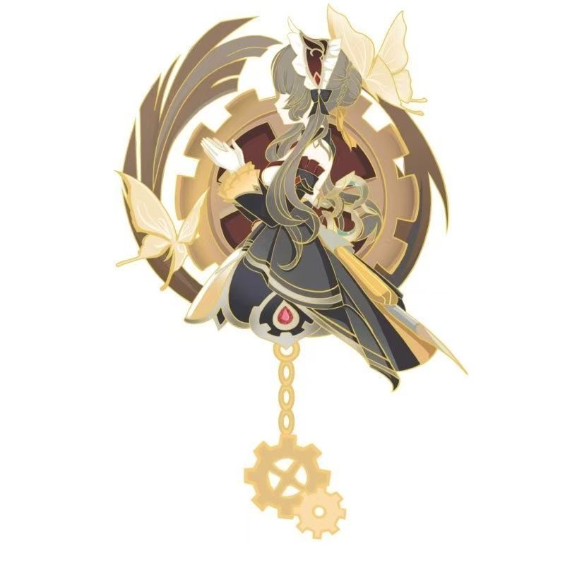 Steampunk Anime Girl Enamel Br - Embroidery Bracelet 评论和价格
