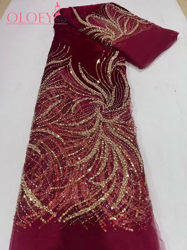 OLOEY  Luxury  Wedding Dress N - Velvet Fabric Embroidery 评论和价格