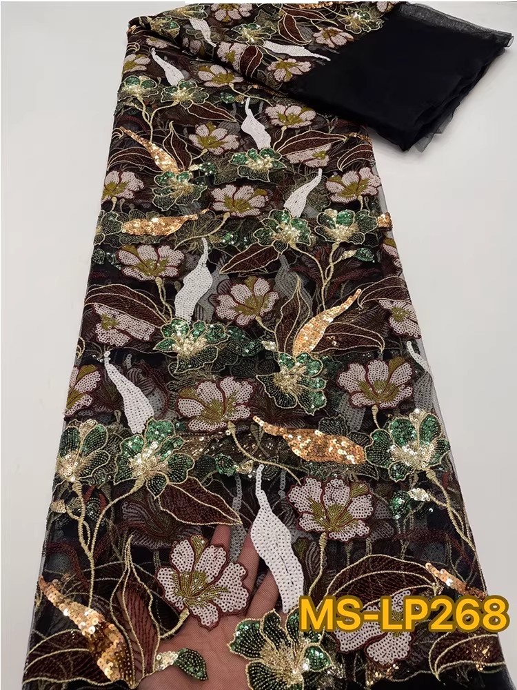 1yard Luxury Double color bead - Embroidery Flower Pattern 评论和价格