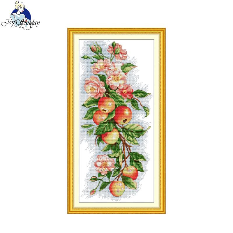 Joy Sunday Cross Stitch Kit Ap - Embroidery Flower Pattern 评论和价格
