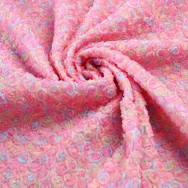 Colorful 3D Floral Embroidery  - Embroidery Ribbon 评论和价格