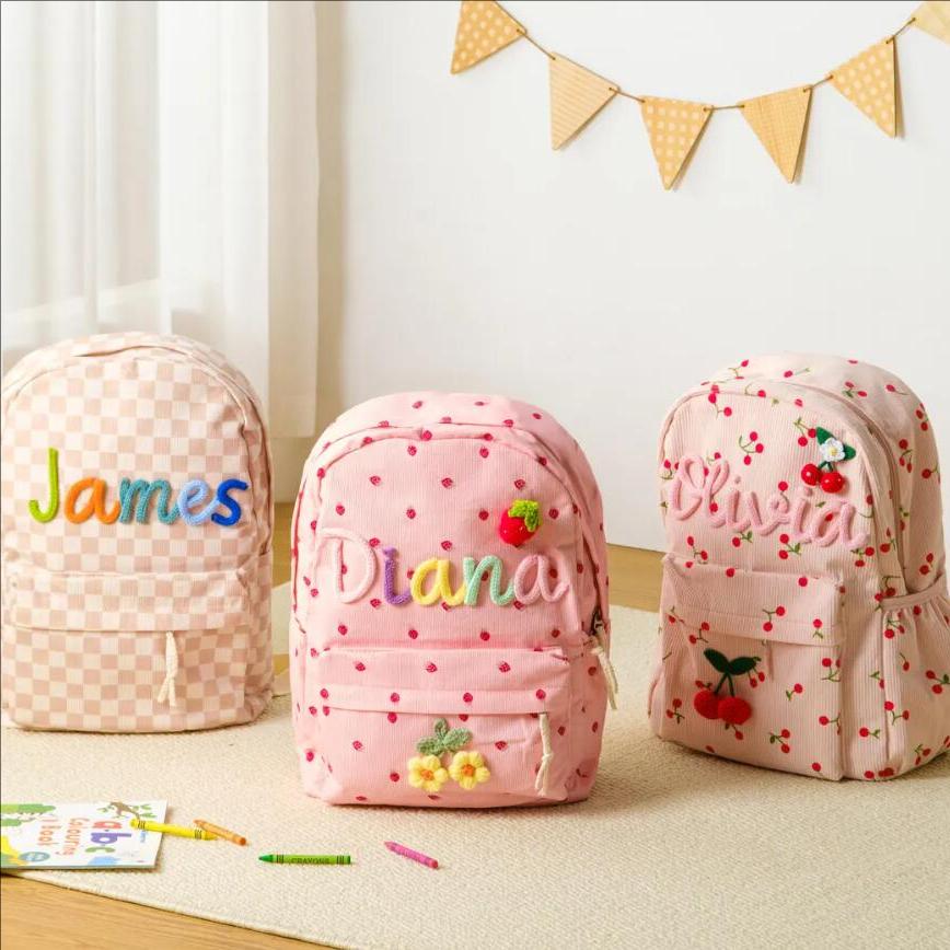 Custom Cute Backpack For Kids  - Embroidery Name Designs 评论和价格