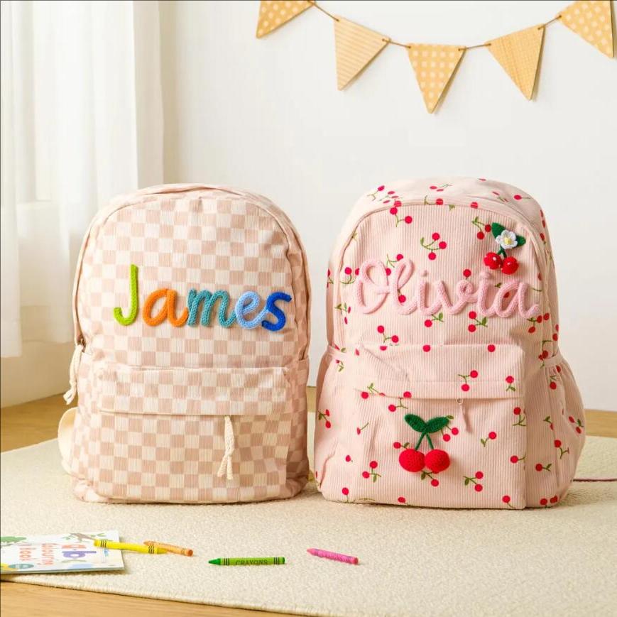 Custom Cute Backpack For Kids  - Embroidery Name Designs 评论和价格